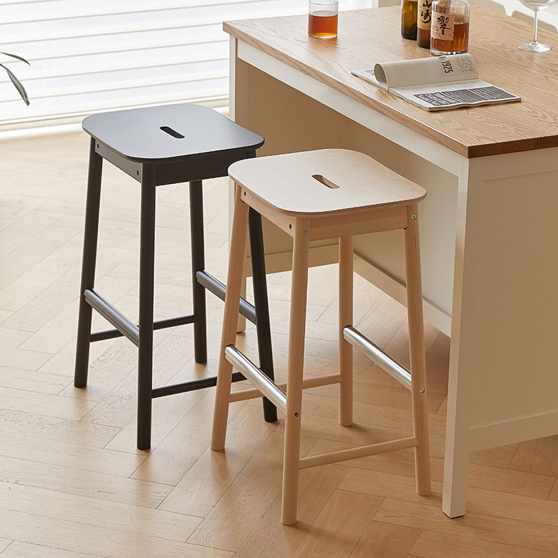 Home Bar Cafe - Nordic Fashion Home Bar Chairs Solid