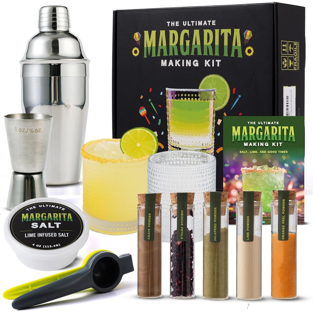 Cocktail Recipe Book - Premium Cocktail Kit with 5 Botanicals,