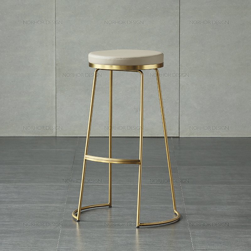 Home Bar Set - Nordic Iron Bar Stool Adjustable Swivel