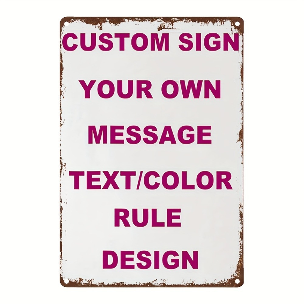 Custom Text Photo Logo Customi - Home Bar Signs ulasan dan harga