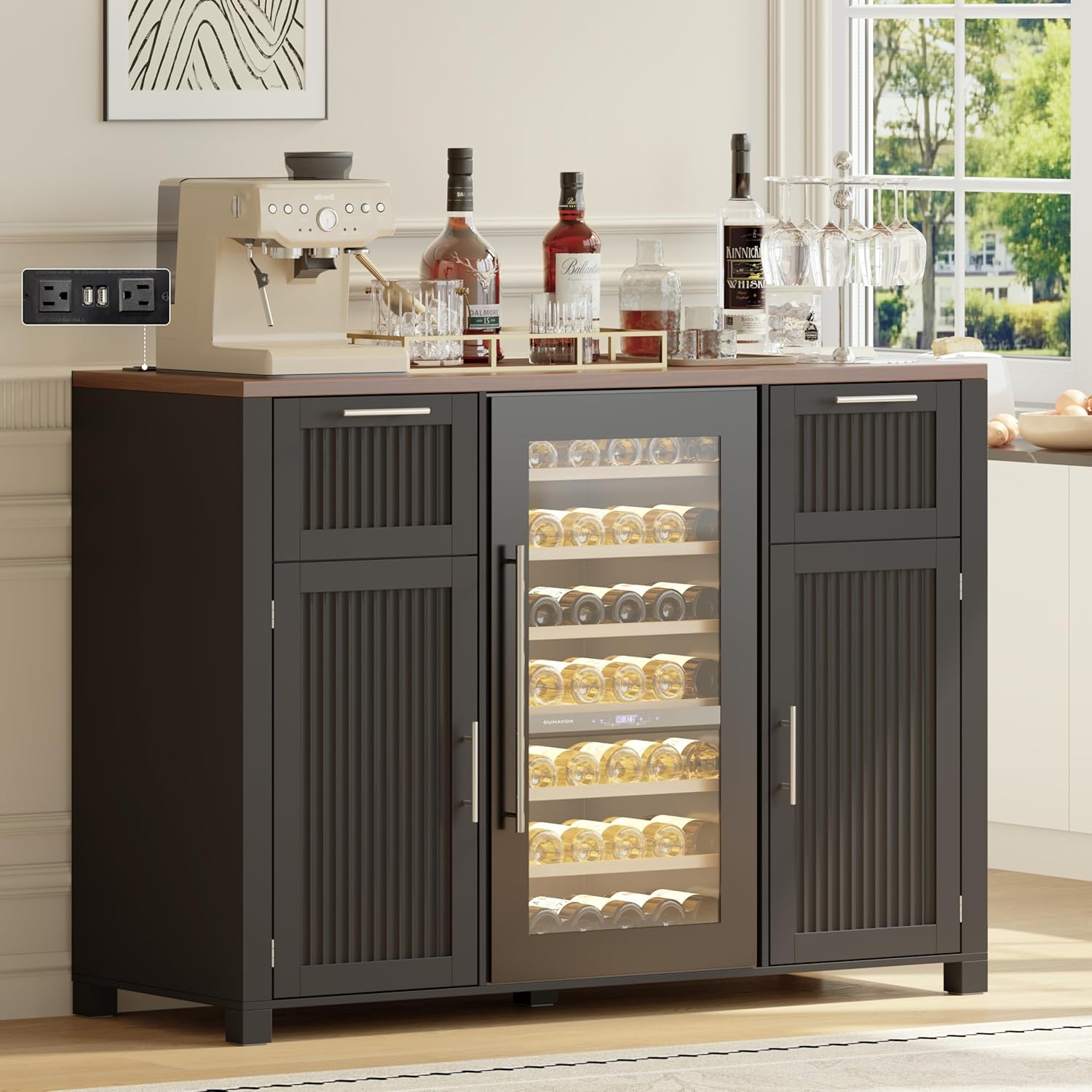 Large Coffee Bar Cabinet Fridg - Home Bar And Fridge ulasan dan harga