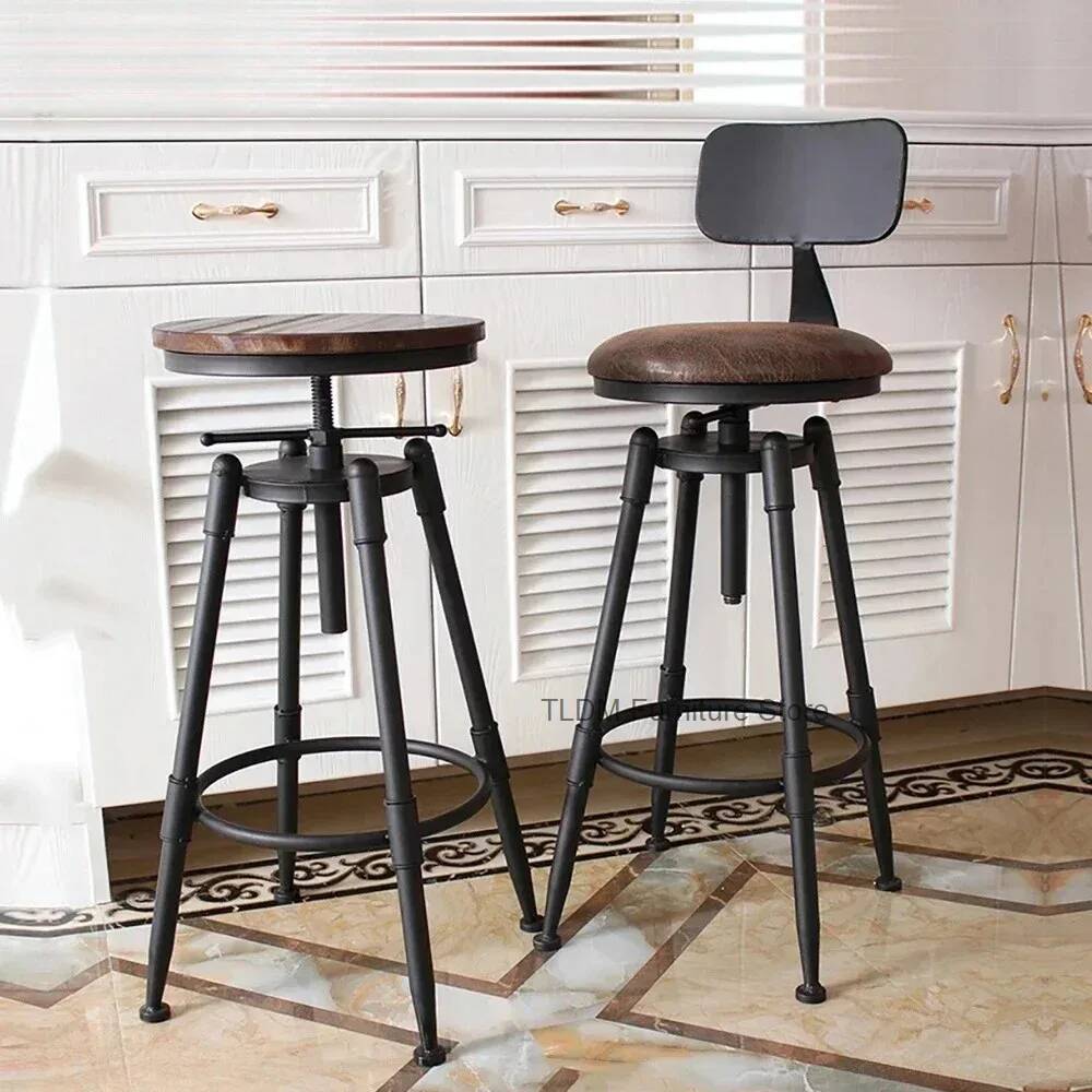 Retro Iron Bar Chair Counter S - Home Bar Seating ulasan dan harga