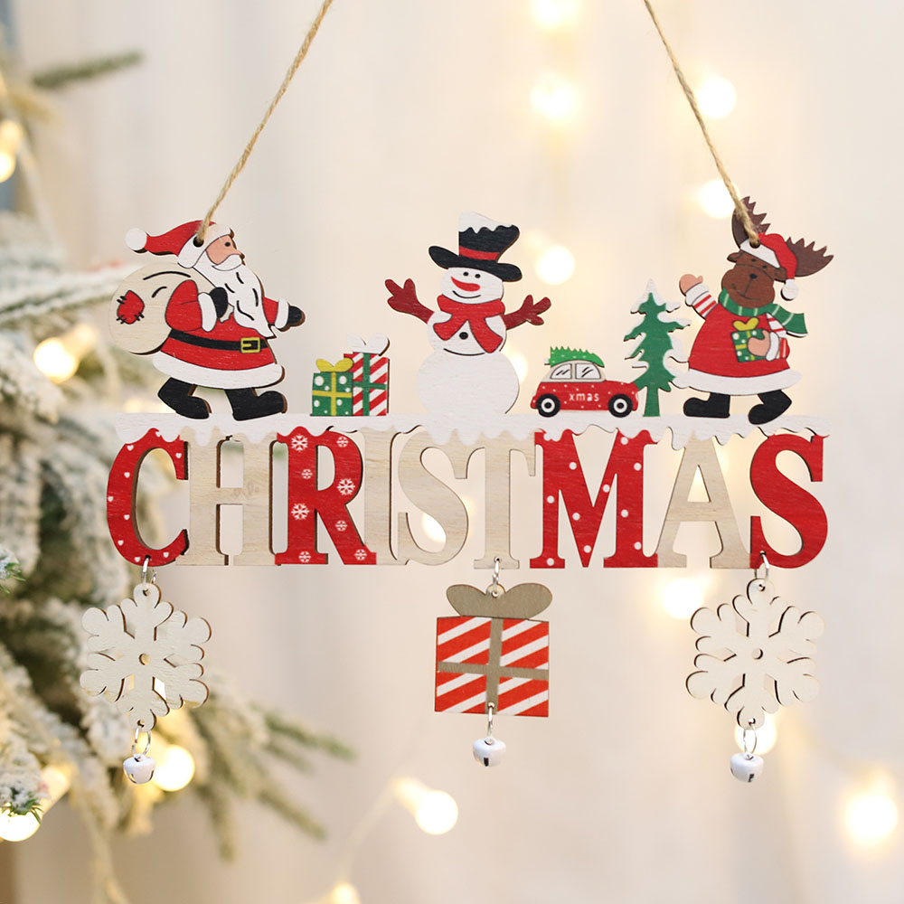 Wooden Christmas Hanging Penda - Home Bargains ulasan dan harga