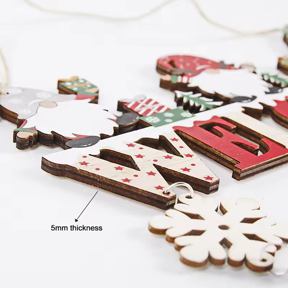 Wooden Christmas Hanging Penda - Home Bargains ulasan dan harga
