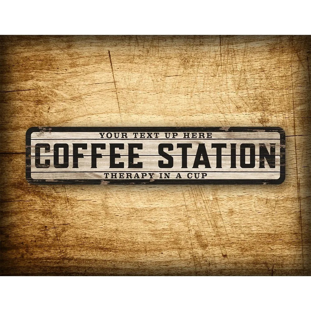 Custom Text Logo Weathered Woo - Home Bar And Kitchen ulasan dan harga