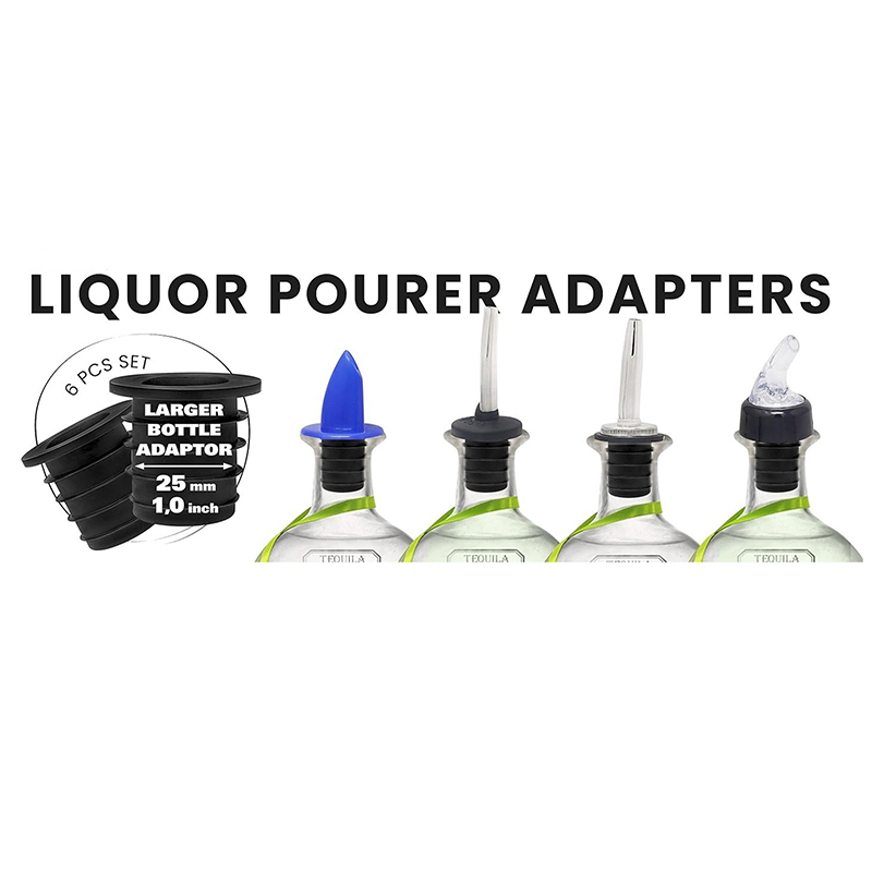 1/4/6pcs Liquor Pourer Adapter - Speed Pourer Cap ulasan dan harga