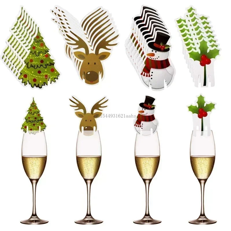 10/20/30PCS Christmas Cup Card - Cocktail Recipe Book ulasan dan harga