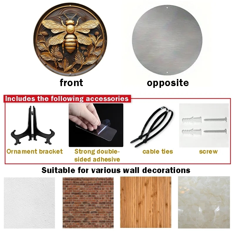 Welcome Theme Bee Theme Round  - Home Bar Signs ulasan dan harga