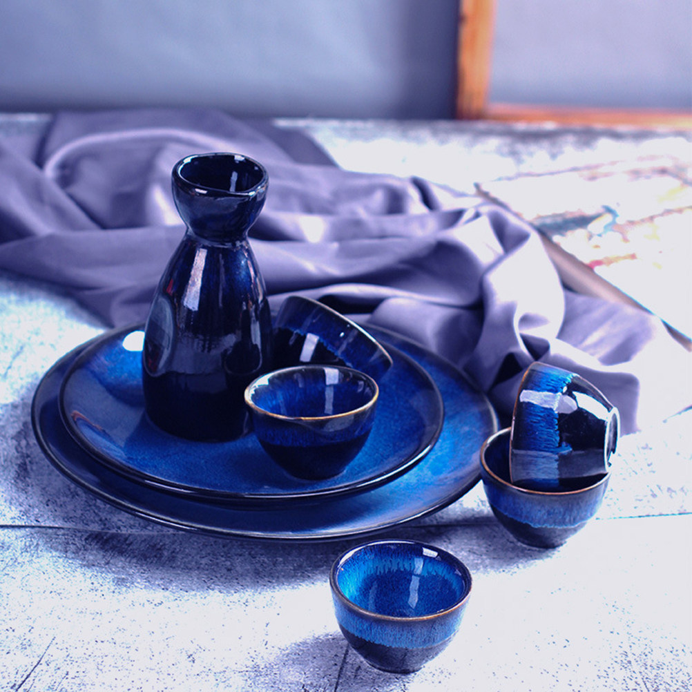 3Pcs Sake Cups Set Ceramic Jap - Home Bar Set ulasan dan harga