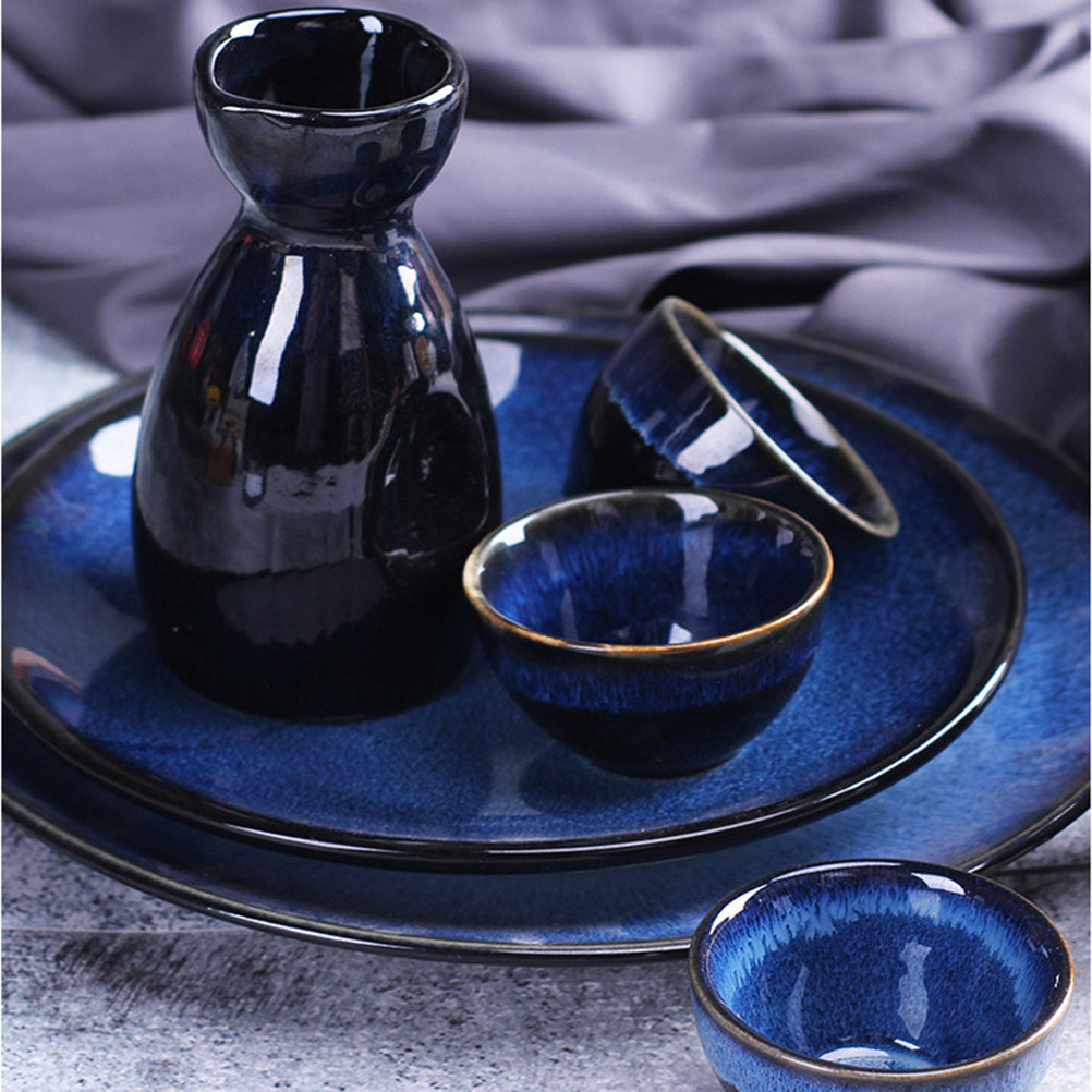 3Pcs Sake Cups Set Ceramic Jap - Home Bar Set ulasan dan harga