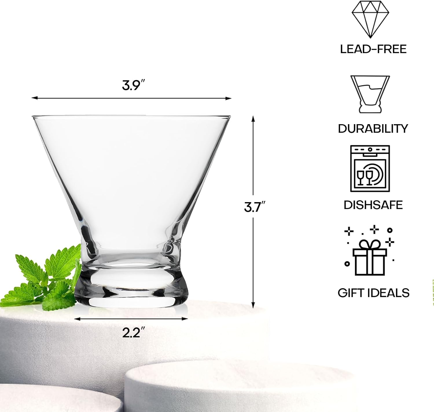 Stemless Martini Glasses Set o - Home Bar Set ulasan dan harga